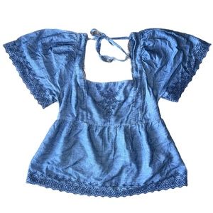 Old Navy Blue Jean Women's Blouse